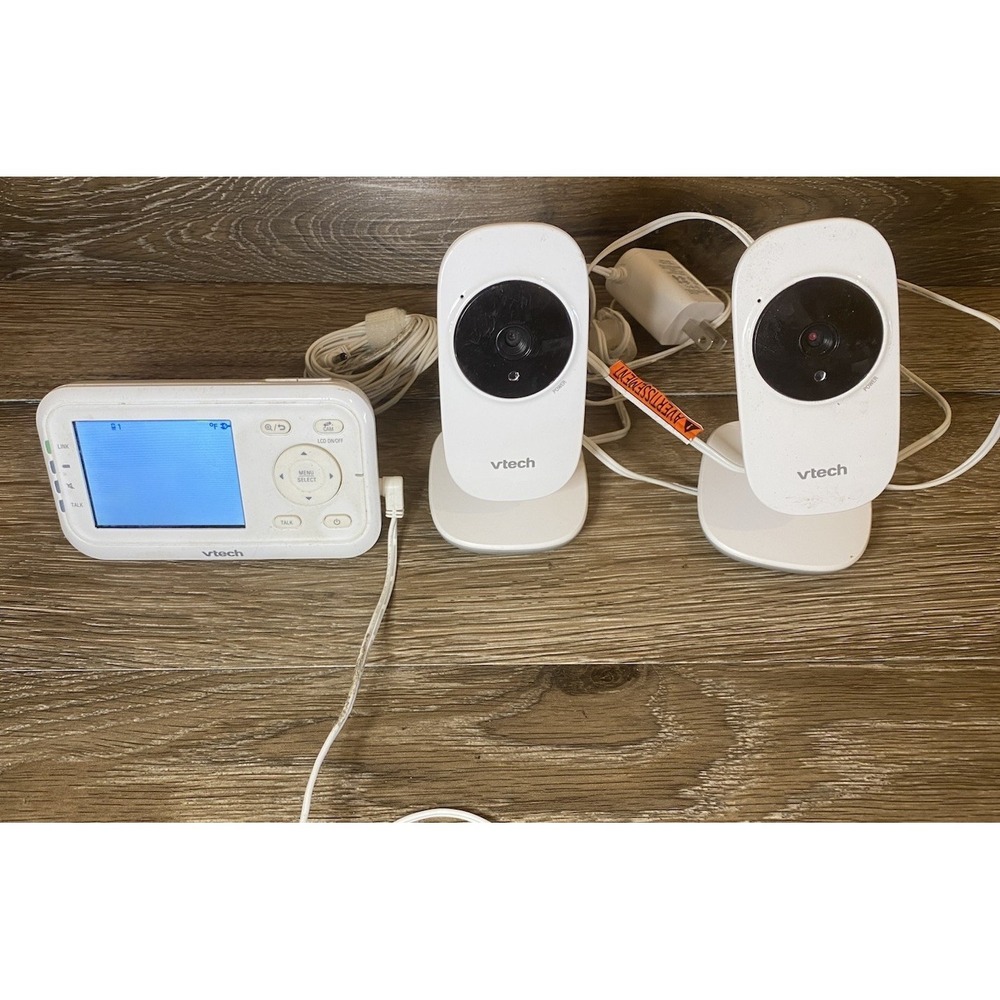 VTech VM3252-2, 2.8in Digital Video Baby Monitor, With Two Cameras Night Vision